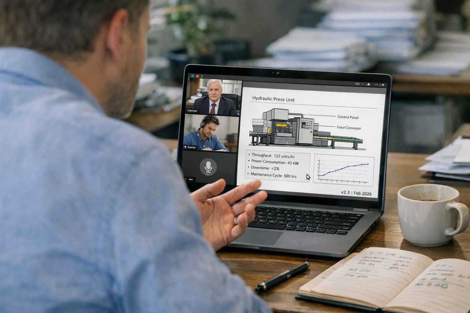 Creative visual representing sales enablement and presales storytelling materials